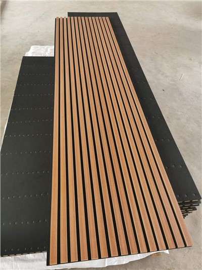 Panel Dinding Kayu Slat Akustik