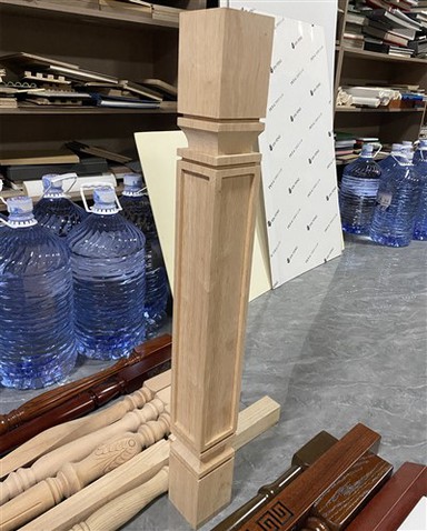 Baluster Tangga Kayu Pepejal Railing Tangga