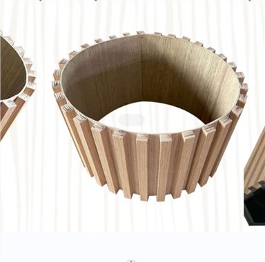 Panel Dinding Melengkung Kayu