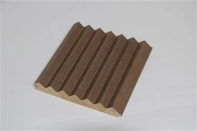 Reka bentuk Gelombang 3D Papan Pejal Panel Dinding Bergalur Dalaman