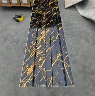 Pelbagai Warna Warna Marmar Wpc Slat Wall Panel Untuk Hiasan Dalaman